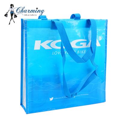 China Many styles high end rpet handled custom red non woven tote bag eco friendly with long handle for sale