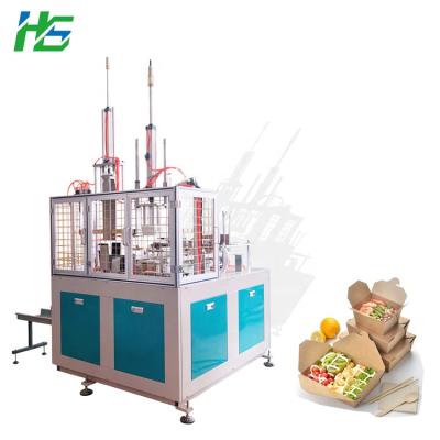 China Hotels Lunch Box Making Machine Semi Automatic Paper Food Paper for sale