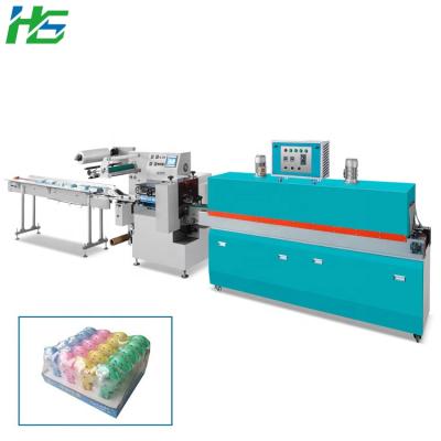 中国 Easy Operation PE Plastic Film Automatic Heat Shrink Tunnel Wrapping Packaging Machine 販売のため