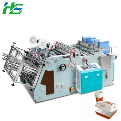 Китай Producing Lunch Paper Box KFC Macdonalds Fast Food Pizza Paper Box Tray Bag Cup Plate Making Machine Cardboard Box Erecting Machine продается