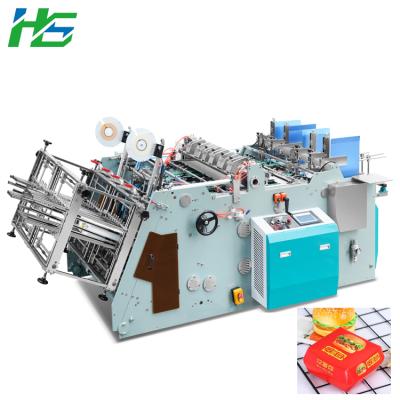 中国 Production of Fast White Cardboard Deli Food Packaging Box Forming Machine Label Inserting Machine Automatic Counting Roll Paper 販売のため