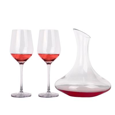 China Modern Wholesale Bulk Red Wine Glass Decanter And Glass Cups Gift Set for sale