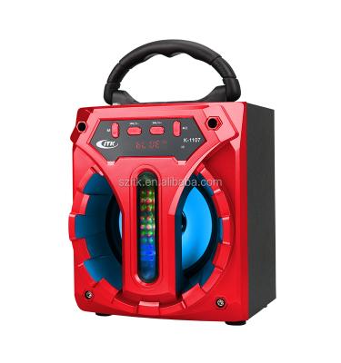 China ITK K-1107 Amazon 2021 Video Game Mini Mixer Bocina Led Speakers With Power Supply for sale