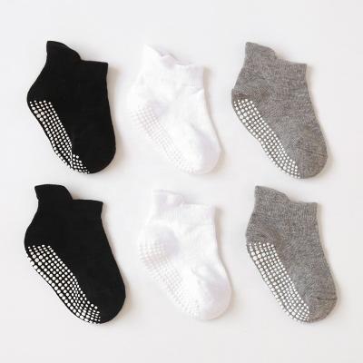 China Sporty Hot Selling Cotton Spring Non Slip Toddler Newborn Socks 6 Pack Anti Skid Ankle Socks Babies Boys Quantity quantity for sale