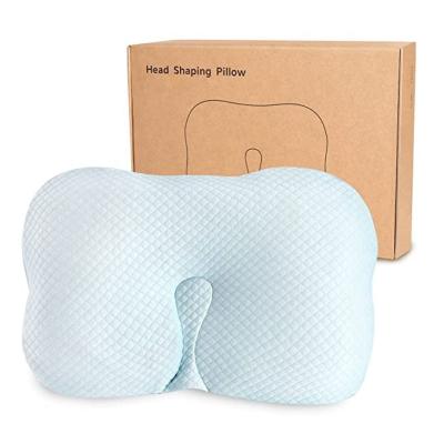 China Anti Dust Mites Baby Rest Pillow Newborn Flat Head Infant Baby Head Shaping Pillow for sale