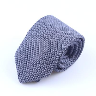 China MEN'S CLOTHING New Design Solid Color Knitted 100% Polyester Mens Neck Tie for sale