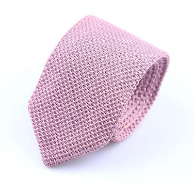 China High Quality Fashional MEN'S CLOTHING Check Design Poly Knitted Private Label Tie for sale