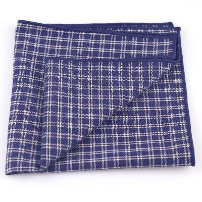 China Stripe Fashion Styles OEM ODM Handmade Handkerchief Mens Cotton Pocket Square for sale