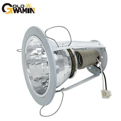 China Traditional Half reflector style recessed led downlight housings with E27 standard bracket for sale