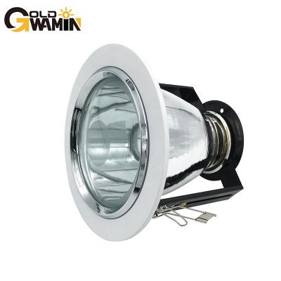 China Traditional Aluminium die casting recessed E27 LED ceiling down light housing with glass cover for sale