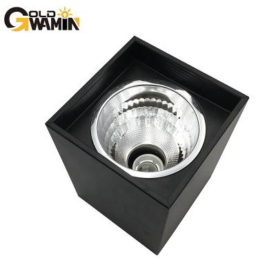 China Traditional Surface mounted square downlight fixture for E27 standard LED or Halogen light source for sale