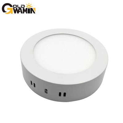 China Modern Die casting aluminium housing surface mounted round LED panel ceiling lights for indoor decoration for sale