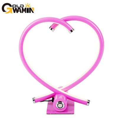 China Modern Romantic style colorful led desk lamps for bedroom bed side table for sale