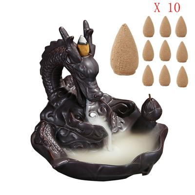 China 2019 Relieving And Soothing Chandelier Censer Ceramic Aromatherapy Holder Porcelain Buddhist Backflow for sale