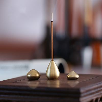 China 1pc Chinese High Quality Brass Incense Burner For Stick Coil Bottle Gourd Shaped Copper Incense Holder for sale