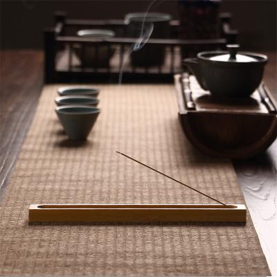 China Bamboo Line Censer Incense Holder Plate Scented Censer Ware Chinese Useful Bamboo Stick Material for sale