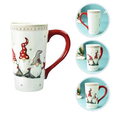 China 1Pc Adorable Christmas Cup Of Disposable Ceramic Coffee Cup For Home for sale