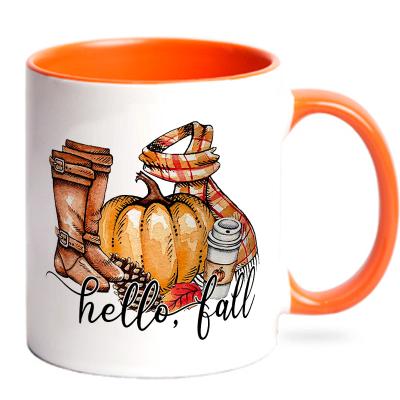 China Disposable mug, my second favorite decor, friend, her, gift for mom, fall pumpkin mug for sale