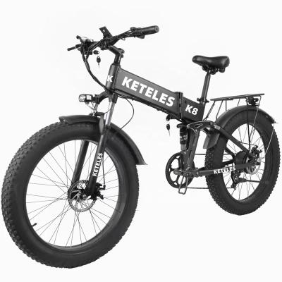 China Fat Alloy Keteles K8 Folding E-Bike 48V 350W 13AH Inch 1000W Motor 13AH Lithium Battery 7-Speed ​​Electric Bicycle Bike for sale