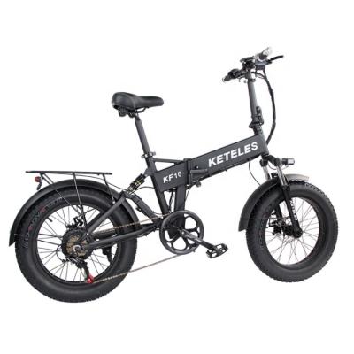 China KETELES KF6 1000W Aluminum Alloy Motor 48V15AH Lithium Battery Bike E-Bike Electric Folding Electric Bicycle for sale