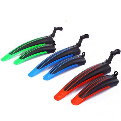 China Best Quality Plastic Colorful Mountain Bike Mudguard Bike Fender Flares For Bicycle Front/Rear Fender for sale