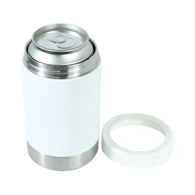 China Sustainable Custom Metal Vacuum Insulated Stainless Steel Double Walled Beer Cans Cooler Rack With Opener for sale