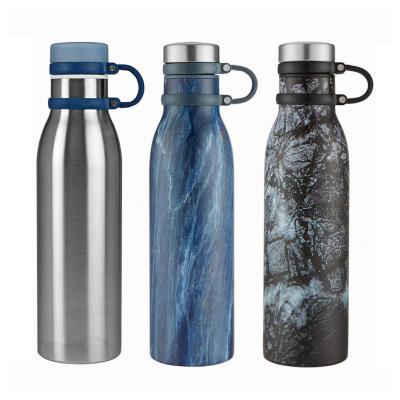 China Sustainable Custom Sports BPA Free Wall Stainless Steel Drinking Gym Double Running Outdoor Travel Water Bottle for sale