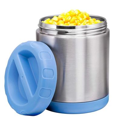 China Sustainable Wholesale Custom Thermos Food Grade Stainless Steel Vacuum Insulated Kids Food Storage Jar for sale