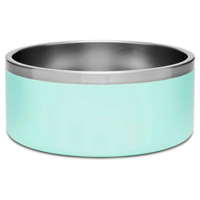 China Sustainable Wholesale Stainless Steel 64oz Dog Bowl Portable Marble Designed Dog Bowl for sale