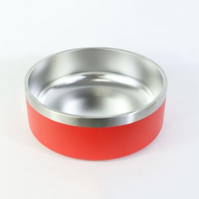 China 2021 Fashion Sustainable No Puddle Slow Feeding Dog Bowl Square 32 oz Square Double Wall Insulated Stainless Steel Dog Drinking Bowl for sale