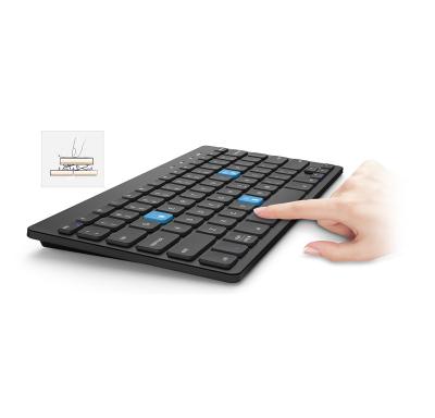 China BT Wireless Mini Keyboard Portable Slim Keyboard with Stand for PC Phone Tablet iPad Laptop for sale