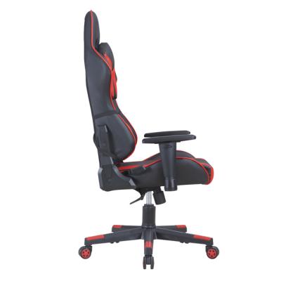 China Hot Factory Direct Adjustable (Height) Commercial Frame Swivel Office Chairs Gaming Chair Black And Red Leather Chairs for sale