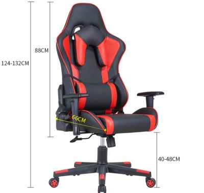 China (Size) 2022 New Arrival Ergonomically Adjustable Recliner Boss Rotating PU Office Chair Gaming Chairs for sale