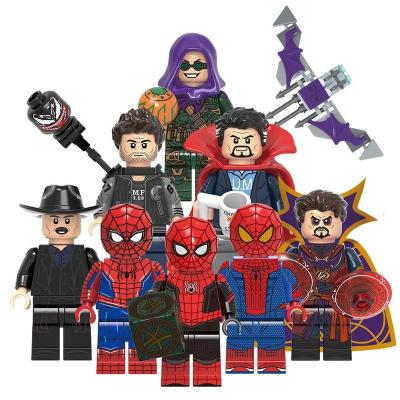 China DIY Building Brick X0331 X0328 Spider Man Dr. Octopus Green Goblin Mini Action Building Block Brick Figure Toy No Solution for sale