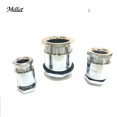 China Cable Gland Accessories TJ Electric Millet TJ Cable Gland Marine Brass Copper Chrome Japanese Type Plated Connector Wiring Seals for sale