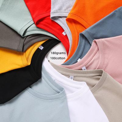 China Wholesale Custom Plain 180g Pima Cotton Cheap High Quality T Shirt QUICK DRY Slim Fit Custom Made Mens T Shirts for sale