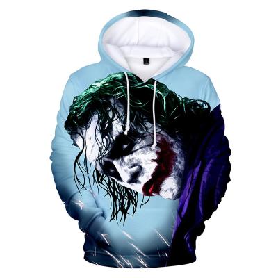 China Wholesale high quality digital printing casual hoodies breathable joker 3D joker fashion sweatshirt haha ​​poker pattern sweater hoodie for sale