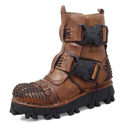 China CUSHIONING worldwin fashion high quality handmade trend motorcycle non-slip increased shoes for men for sale