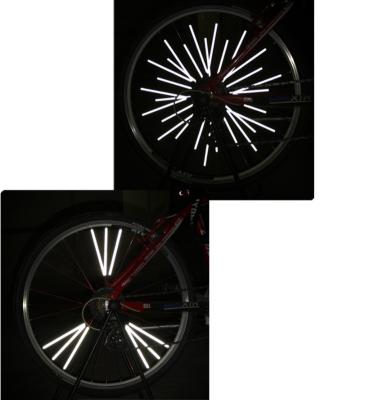 China Mountain Bikes Bike Spoke Skins Reflective Spoke Covers Trim Wrap Cover Decorative Pipe Covers For Bike Spoke for sale