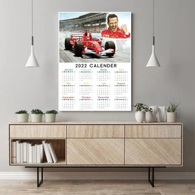 China Custom Printed Wall Calendar Planner Wall Calendar Pocket Clock Calendar Acrylic Bamboo Printing Large for sale