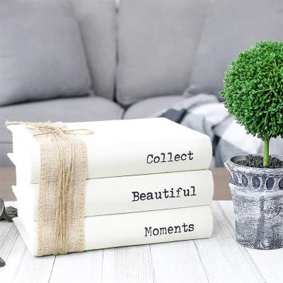 China Wholesale Custom Designer Luxury Channel Fake Living Room Cafe Decorative Book Set Decor Modern Empty Fake Books Home Decoration Books Printing for sale