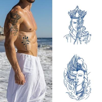 China Juice Tattoo Stickers Waterproof Transfer Temporary Tips Up to 15 Days Temporary Minimalist Tattoo Design Fake Tattoo Women Body for sale