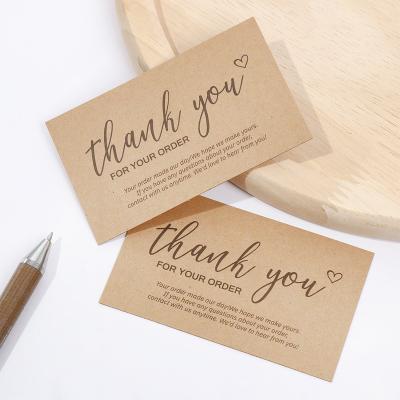 China Waterproof Custom With Logo Laser Appreciate Card Greeting Postcard Online Retail Shopping Card Thank You For Supporting My Small Business for sale