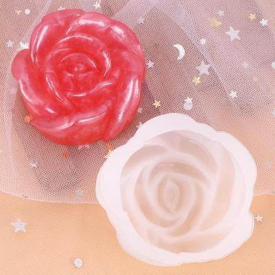 China 3D Viable Rose Flower Silicone Fondant Mold Soft Stick Paste Sugar Craft Cake Decorating Baking Tools for sale