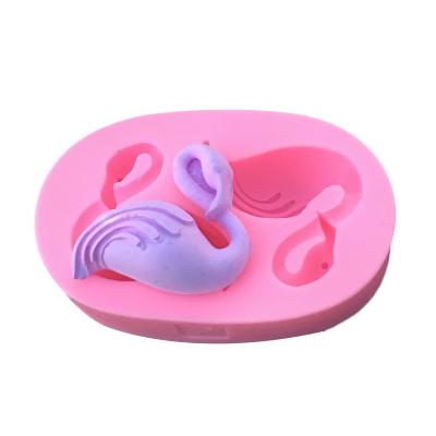 China Stunning Stocked Flamingo Silicone Cake Fondant Decoration Molds Resin Phone Stick Silicone Soap Molds for sale