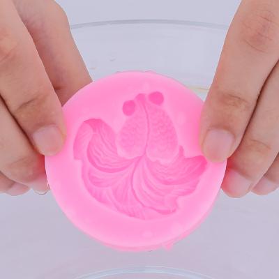 China Viable Goldfish Silicone Mold Animal Fishcake Decorating Tools DIY Chocolate Fondant Mold Resin Baking Soap Mold for sale