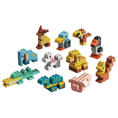 China DIY TOY Puzzle Board Game 13 in 1 Multi-Person Interaction 230 Particle DIY Variety Assembly Zoo Car Building Block Set Large for sale