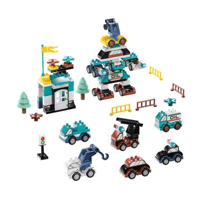 China 140-in-1 Interesting Children Parent-child Interaction 140-in-1 Particle DIY Robot Variety Assembly Engineering Vehicle Building Block Set Large for sale