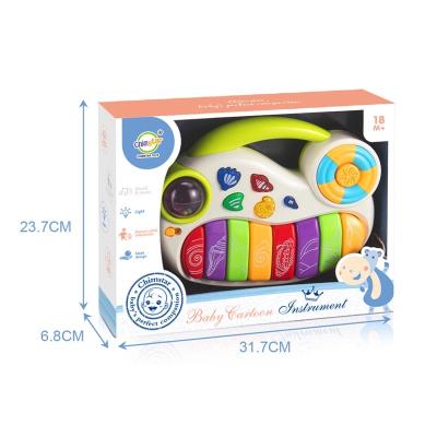 China The first puzzle education baby lights sound and light electronic music game piano keyboard toys CS063906 for sale