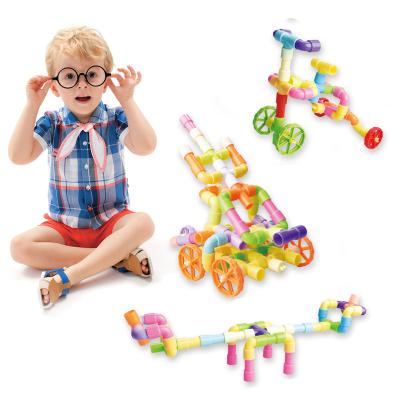 China Tongxin Creative Water Pipe Small Particle Variety Assembly DIY TOY Puzzle DIY Playing Water Building Blocks Toys for sale